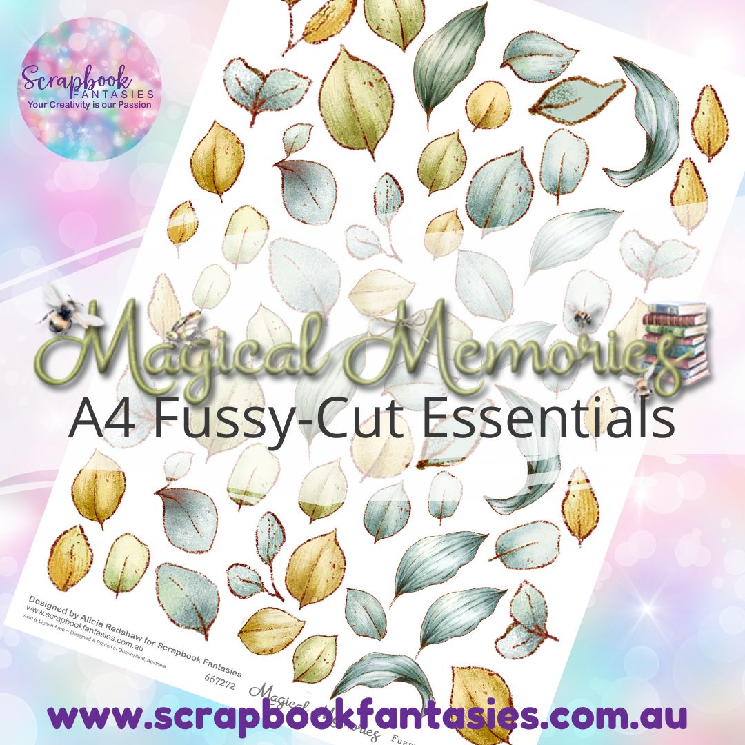 Magical Memories A4 Colour Fussy-Cut Essentials - Large Leaves 667272