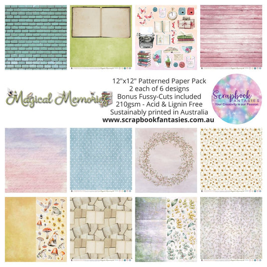 Magical Memories 12x12 Double-Sided Patterned Paper Pack - 667200