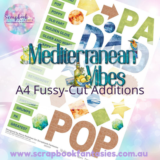Mediterranean Vibes A4 Colour Fussy-Cut Additions - Dad Pop Pa 265009