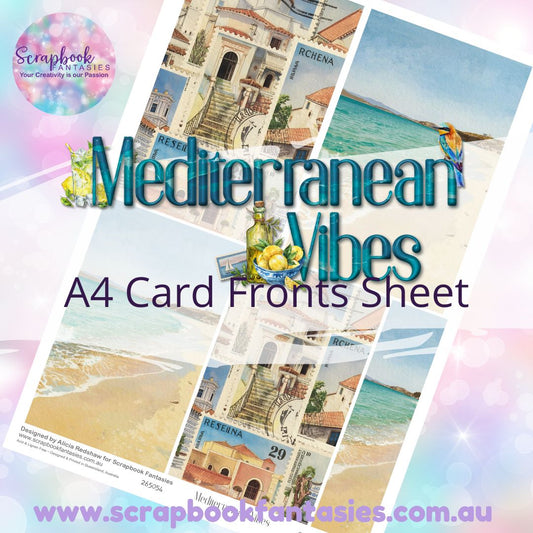 Mediterranean Vibes A4 Card Fronts Sheet 3 265054