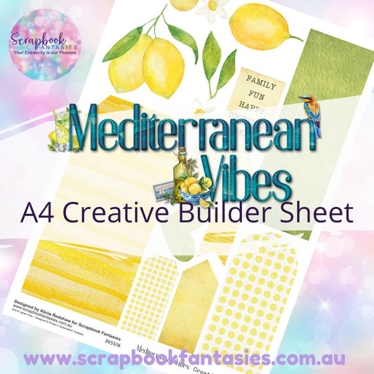 Mediterranean Vibes A4 Creative Builder Sheet 1 - 265106