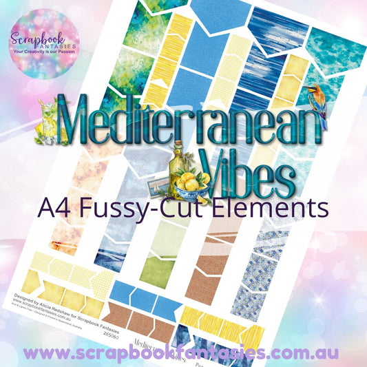Mediterranean Vibes Colour Fussy-Cut Elements - Flags & Banners 265060