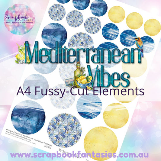 Mediterranean Vibes A4 Colour Fussy-Cut Elements - Circles 1 265034