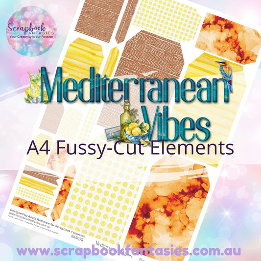Mediterranean Vibes A4 Colour Fussy-Cut Elements - Large Tags 3 265074
