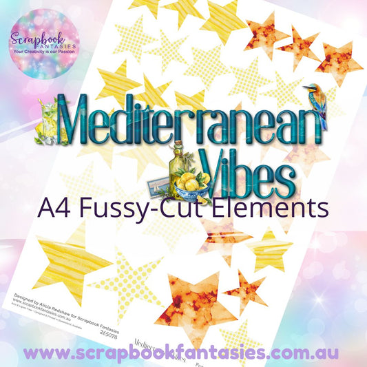 Mediterranean Vibes A4 Colour Fussy-Cut Elements - Stars 4 265078
