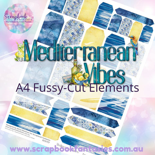 Mediterranean Vibes A4 Colour Fussy-Cut Elements - Tags and Tabs 1 265079