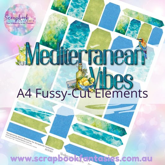 Mediterranean Vibes A4 Colour Fussy-Cut Elements - Tags and Tabs 2 265080