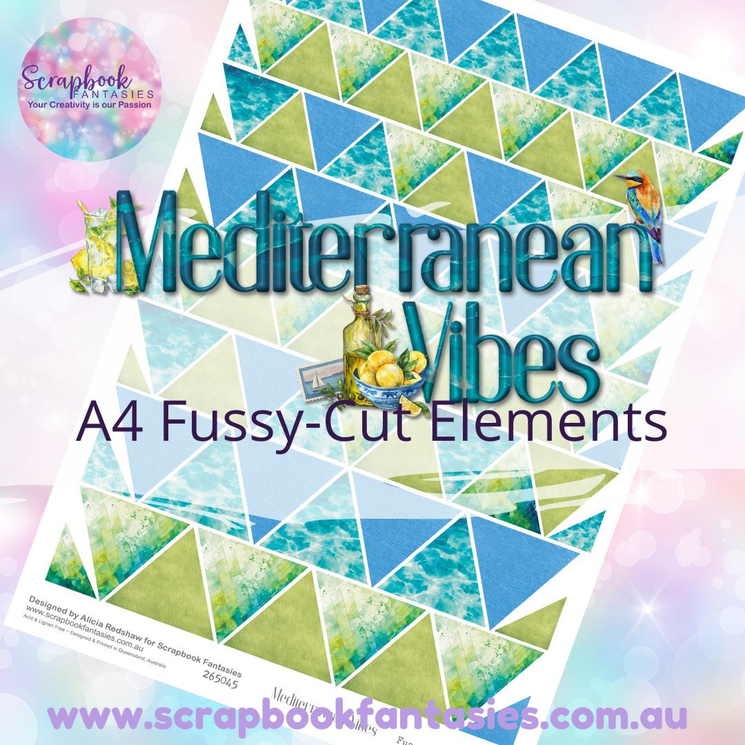 Mediterranean Vibes A4 Colour Fussy-Cut Elements - Triangles 3 265045