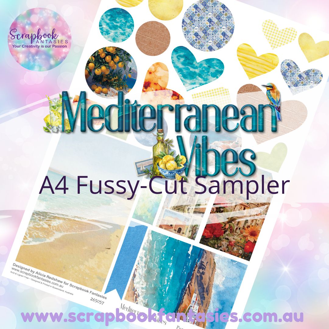 Mediterranean Vibes A4 Colour Fussy-Cut Sampler 1 - 265057