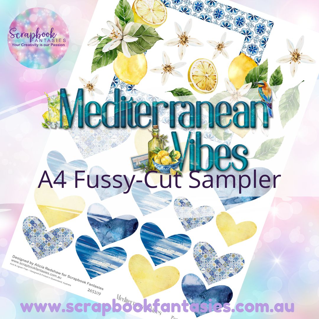 Mediterranean Vibes A4 Colour Fussy-Cut Sampler 5 - 265109