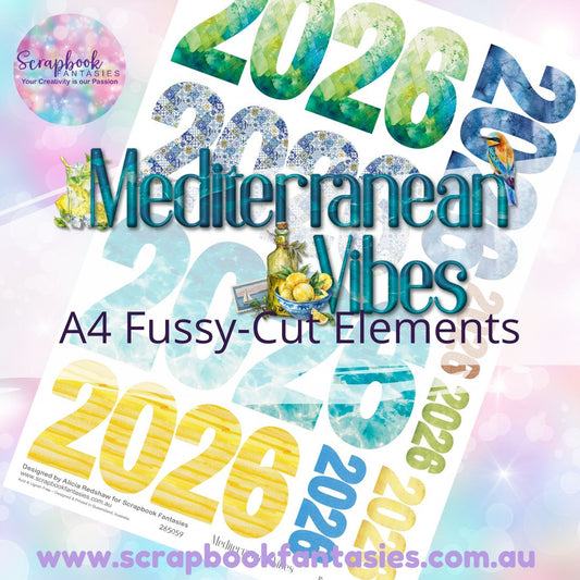 Mediterranean Vibes A4 Colour Fussy-Cut Year - 2026 - 265059