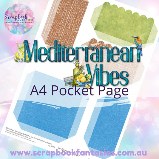 Mediterranean Vibes A4 Colour Pocket Page - Rectangles and Square 2 265095