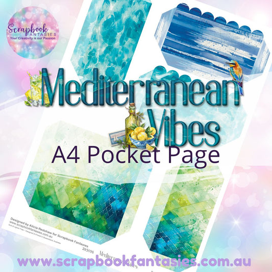 Mediterranean Vibes A4 Colour Pocket Page - Rectangles and Square 3 265096