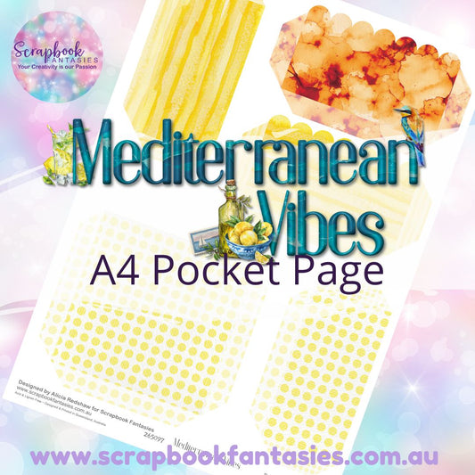 Mediterranean Vibes A4 Colour Pocket Page - Rectangles and Square 4 265097