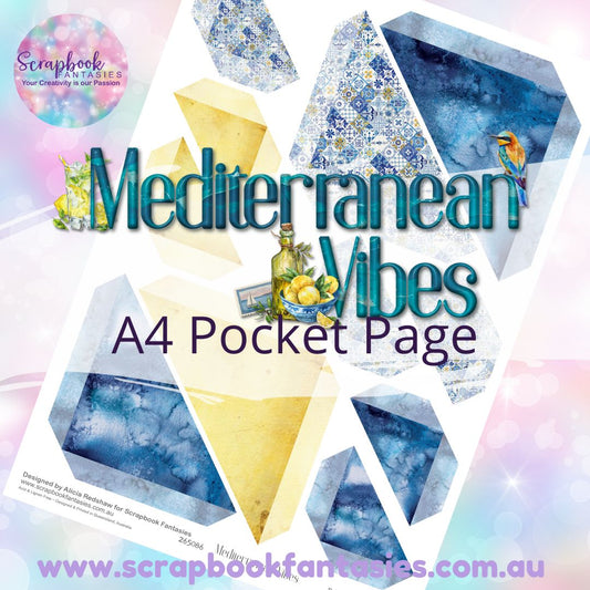 Mediterranean Vibes A4 Colour Pocket Page - Straight Corners 1 265086