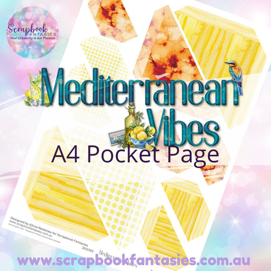 Mediterranean Vibes A4 Colour Pocket Page - Straight Corners 4 265089