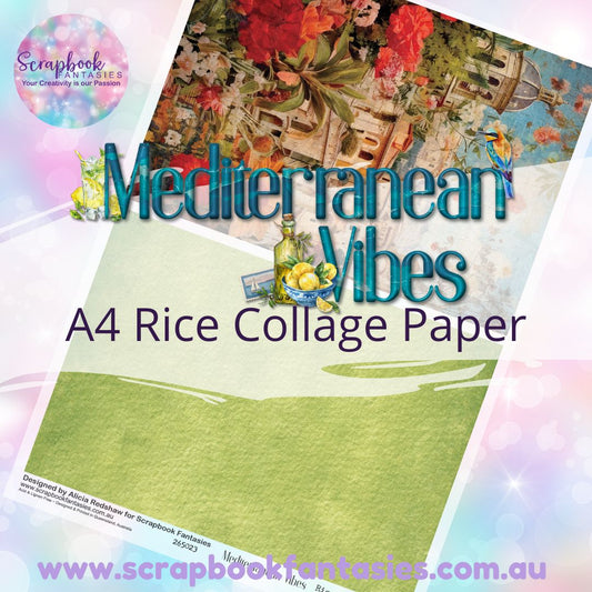 Mediterranean Vibes A4 Rice Collage Paper - Halves 2 265023
