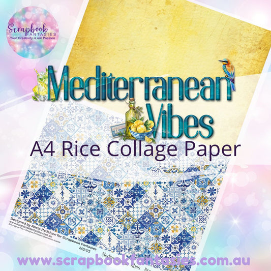 Mediterranean Vibes A4 Rice Collage Paper - Halves 4 265025