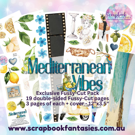 Mediterranean Vibes 12x3.5" Double-Sided Fussy-Cuts Pack - 19 pieces - 265007
