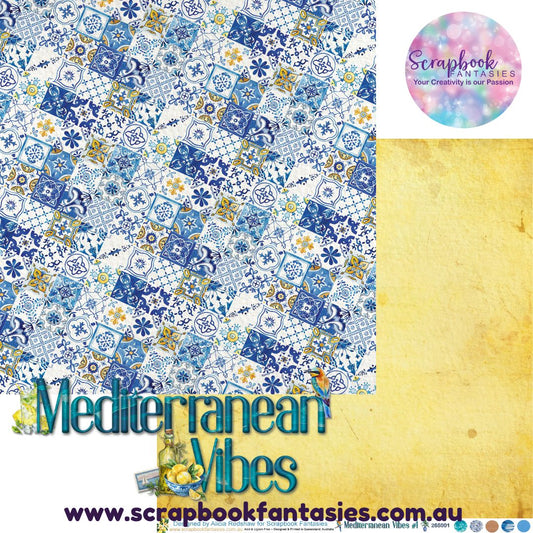 Mediterranean Vibes 12x12 Double-Sided Patterned Paper 1 - 265001