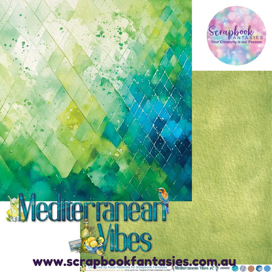 Mediterranean Vibes 12x12 Double-Sided Patterned Paper 2 - 265002