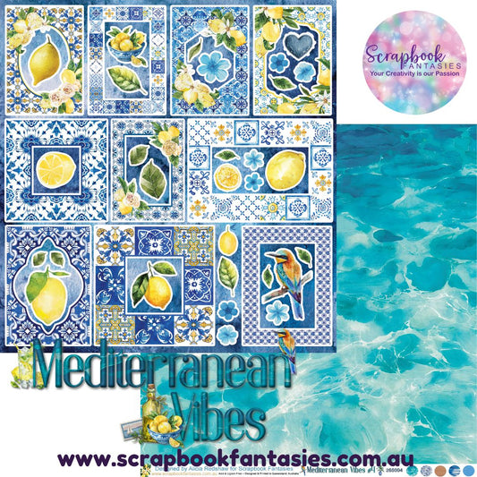 Mediterranean Vibes 12x12 Double-Sided Patterned Paper 4 - 265004
