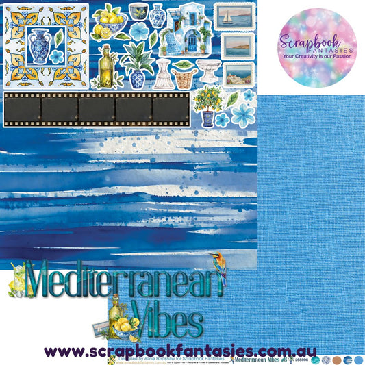 Mediterranean Vibes 12x12 Double-Sided Patterned Paper 6 - 265006