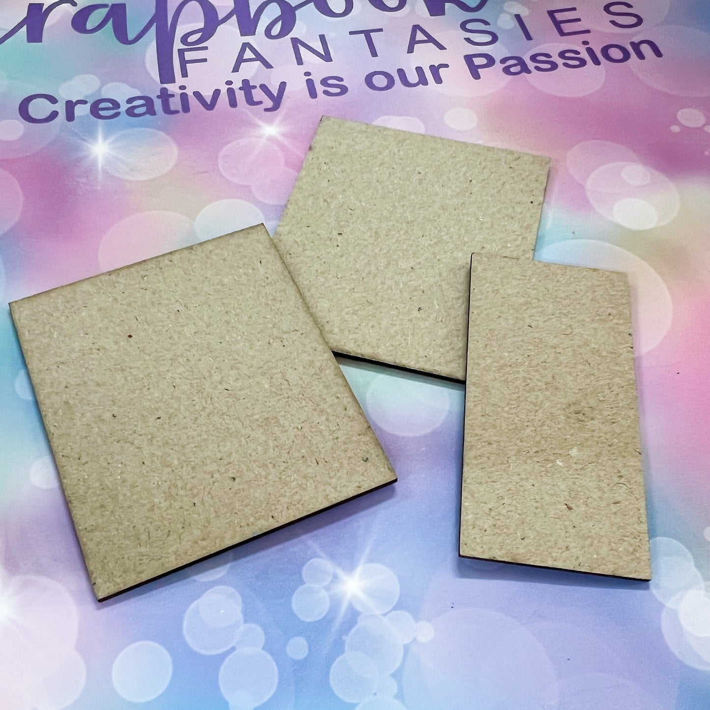 Mini-Book Cover Set - 2.5"x3" + 1.5" spine (3 pieces) High-quality 1.8mm Chipboard 16428
