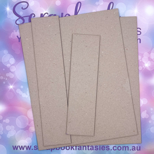 Mini-Book Cover Set - 7.25"x9.25" + 2" spines (4 pieces) High-quality 1.8mm Chipboard mb725925