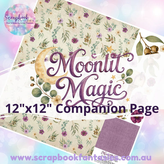 Moonlit Magic 12"x12" Single-sided Companion Page - Floral Pattern 271107
