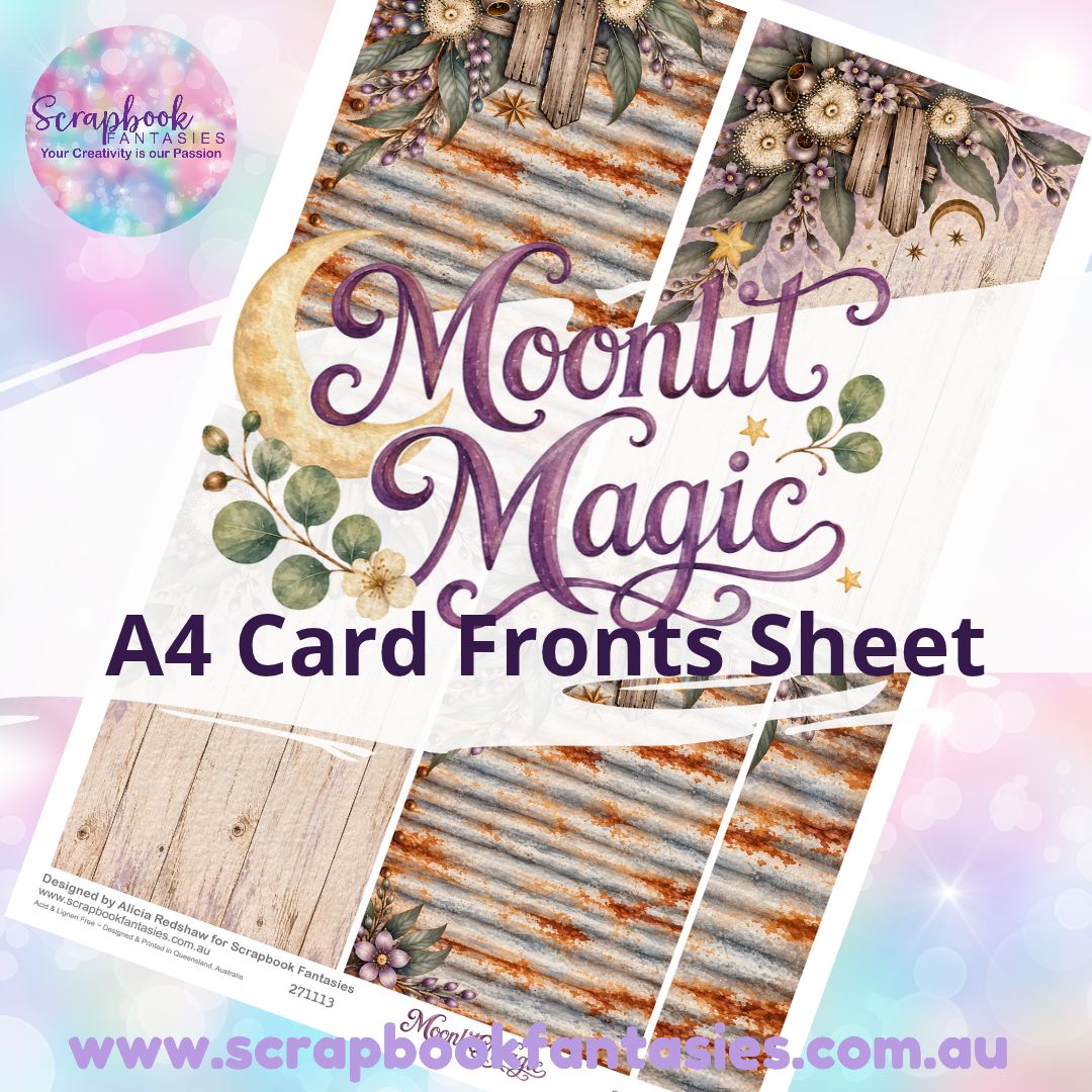 Moonlit Magic A4 Card Fronts Sheet 2 271113