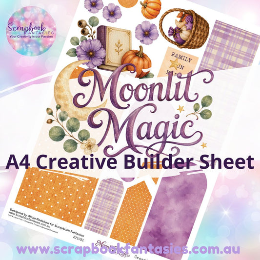 Moonlit Magic A4 Creative Builder Sheet - Magic 271021