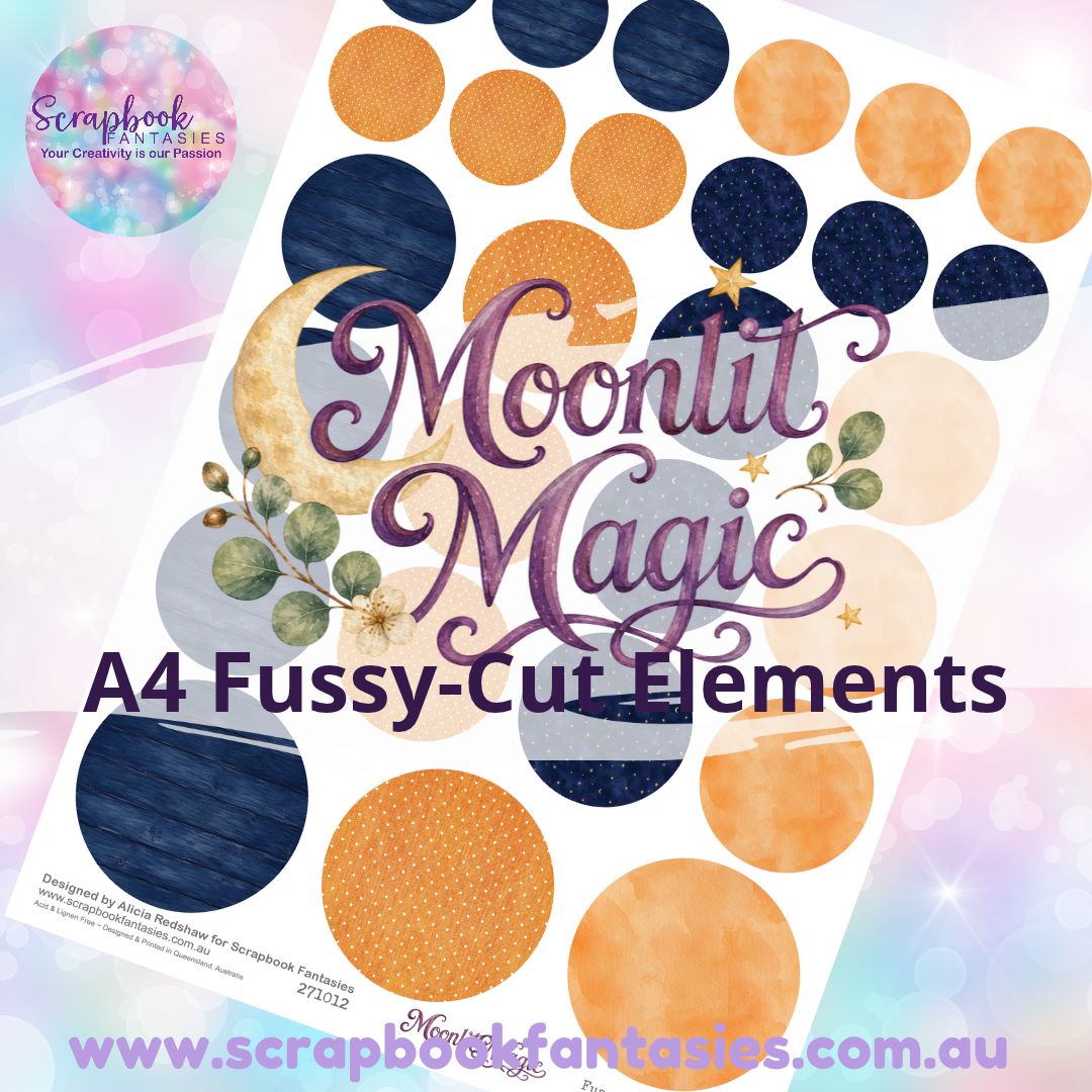 Moonlit Magic A4 Colour Fussy-Cut Elements - Circles 1 271012