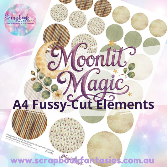 Moonlit Magic A4 Colour Fussy-Cut Elements - Circles 3 271014