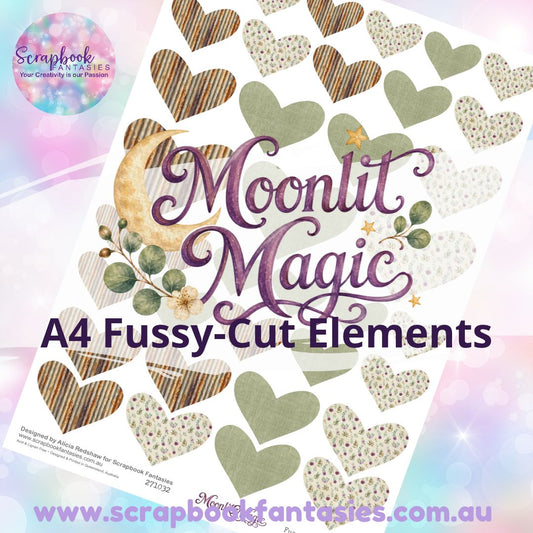 Moonlit Magic A4 Colour Fussy-Cut Elements - Hearts 2-1 271032
