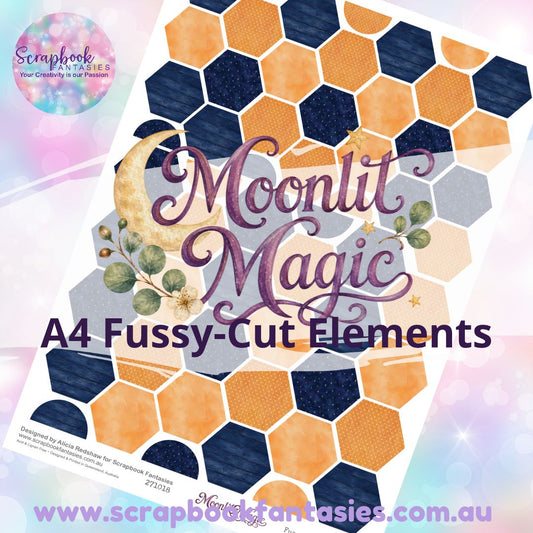 Moonlit Magic A4 Colour Fussy-Cut Elements - Hexagons 1 271018
