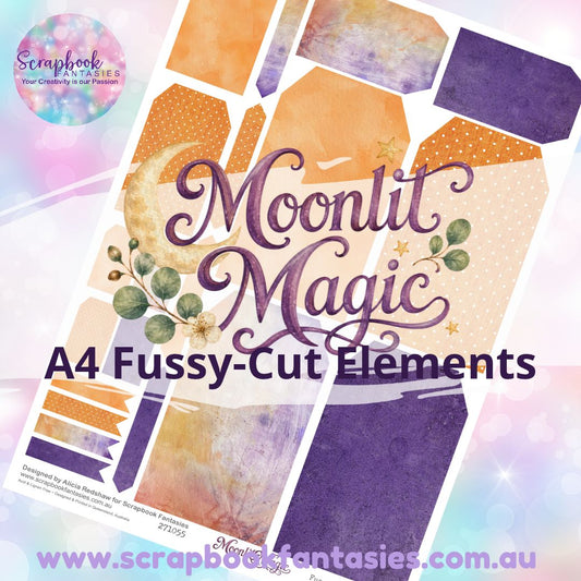 Moonlit Magic A4 Colour Fussy-Cut Elements - Large Tags 3 271055
