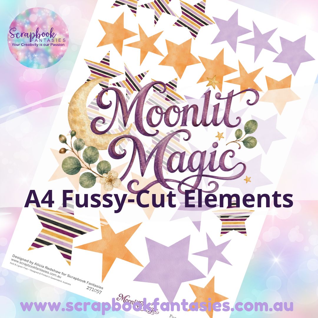 Moonlit Magic A4 Colour Fussy-Cut Elements - Stars 2 271057