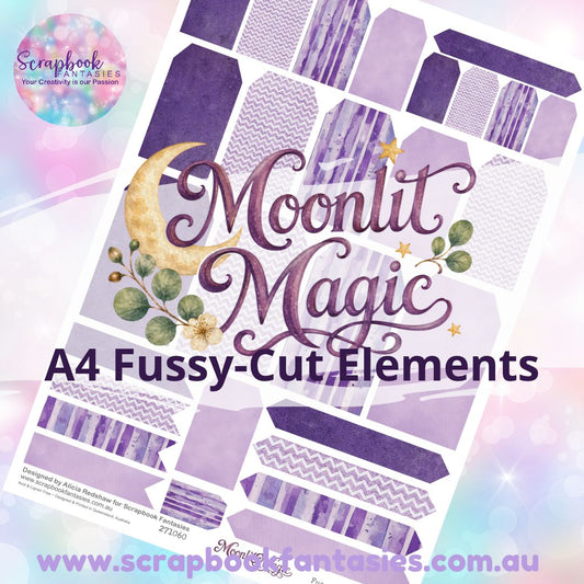 Moonlit Magic A4 Colour Fussy-Cut Elements - Tags and Tabs 1 271060