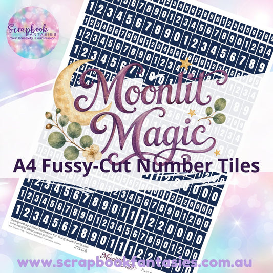 Moonlit Magic Colour Fussy-Cut Number Tiles 1 - 271128