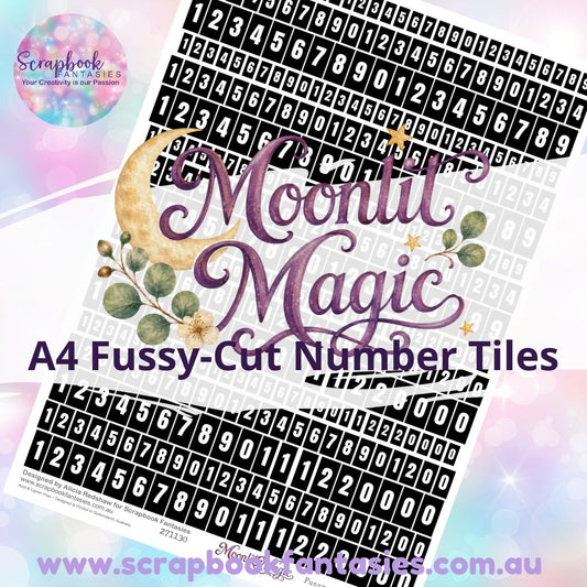 Moonlit Magic Colour Fussy-Cut Number Tiles 3 - 271130