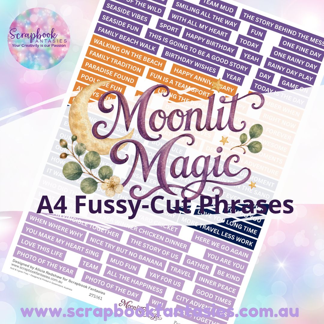 Moonlit Magic Colour Fussy-Cut Phrases 1 - 271061