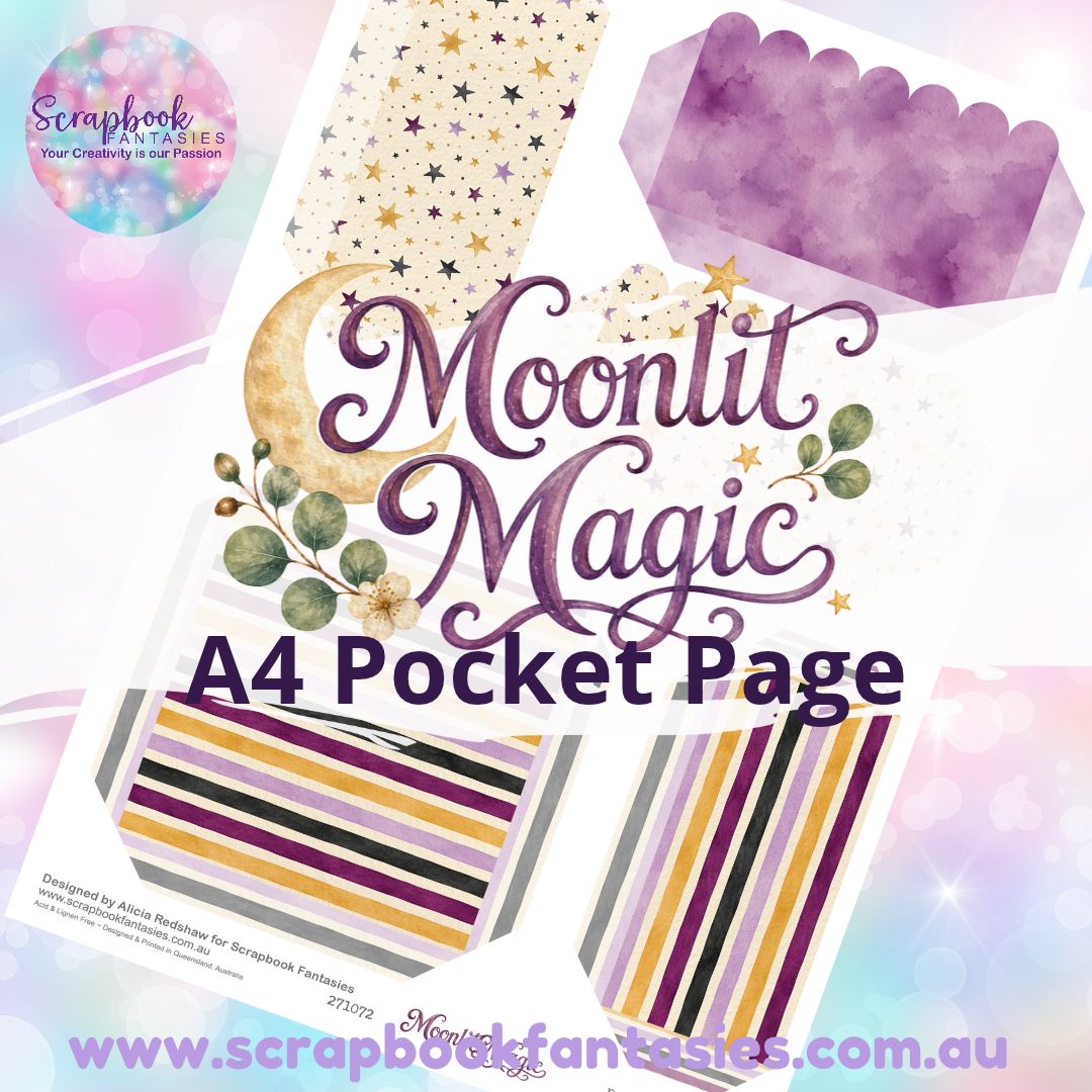 Moonlit Magic A4 Colour Pocket Page - Square and Rectangles 3 271072