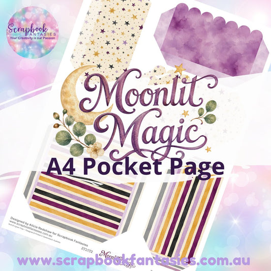 Moonlit Magic A4 Colour Pocket Page - Square and Rectangles 3 271072