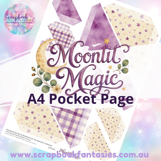 Moonlit Magic A4 Colour Pocket Page - Straight Corners 2 271069