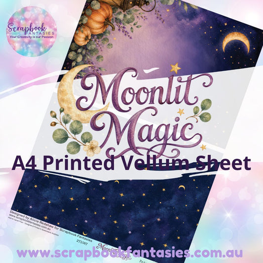 Moonlit Magic A4 Printed Vellum Sheet - Halves 1 271087