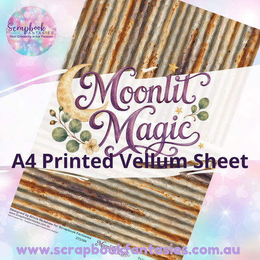 Moonlit Magic A4 Printed Vellum Sheet - Halves 2 271088
