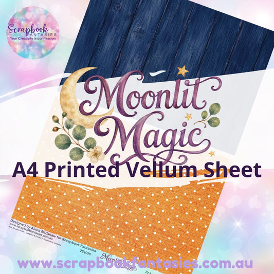 Moonlit Magic A4 Printed Vellum Sheet - Halves 4 271090