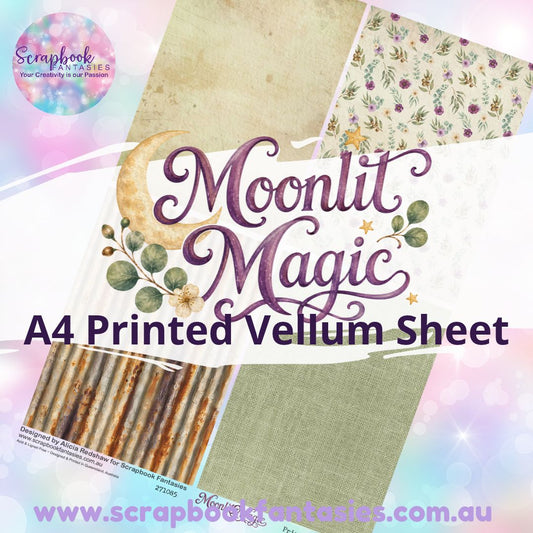 Moonlit Magic A4 Printed Vellum Sheet - Quarters 2 271085