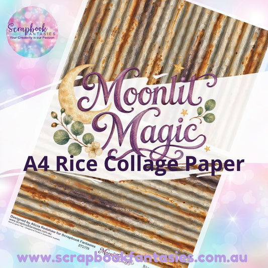Moonlit Magic A4 Rice Collage Paper - Halves 2 271078